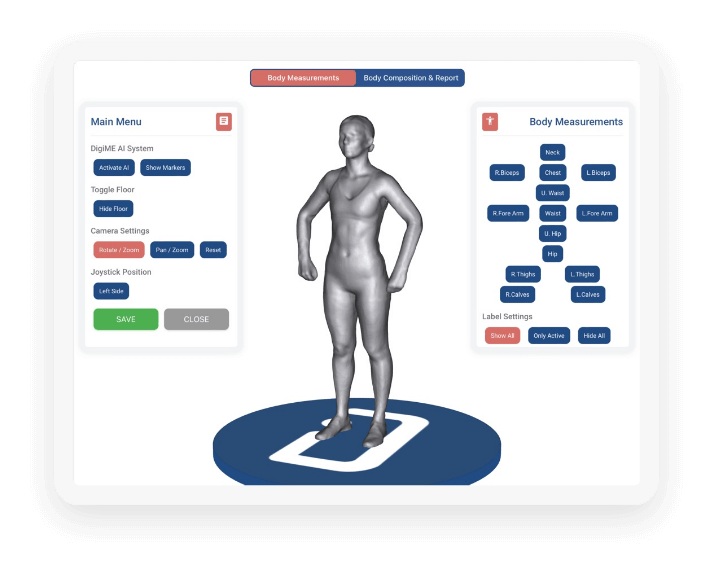 Body Measurements & 3D Visual Analysis
